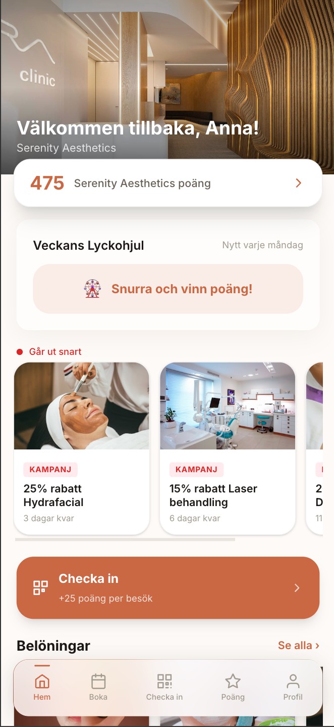 App-hemskärm